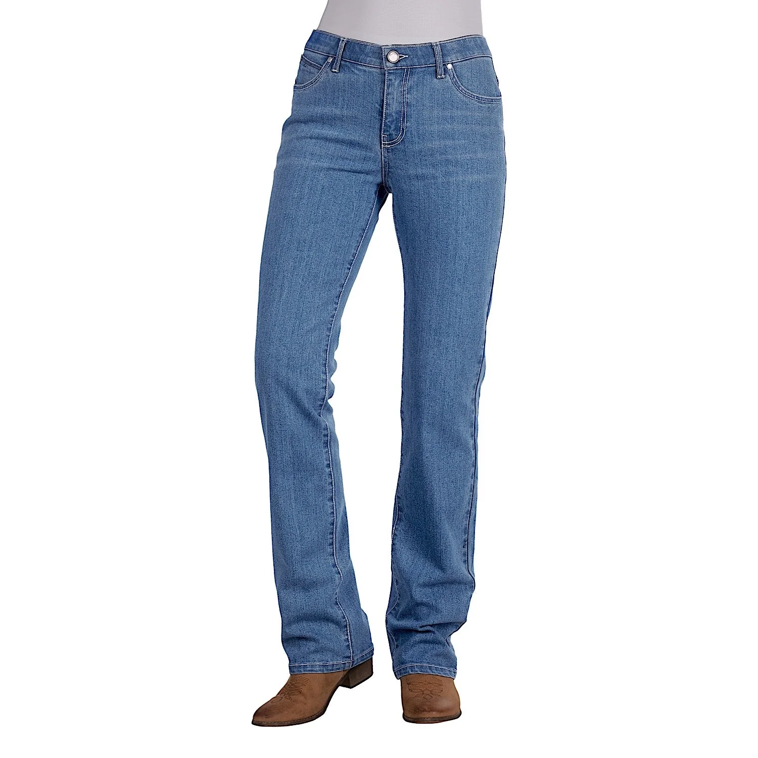 Wrangler Women's Chara Jean - Willow 34L Faded Blue - Image 2