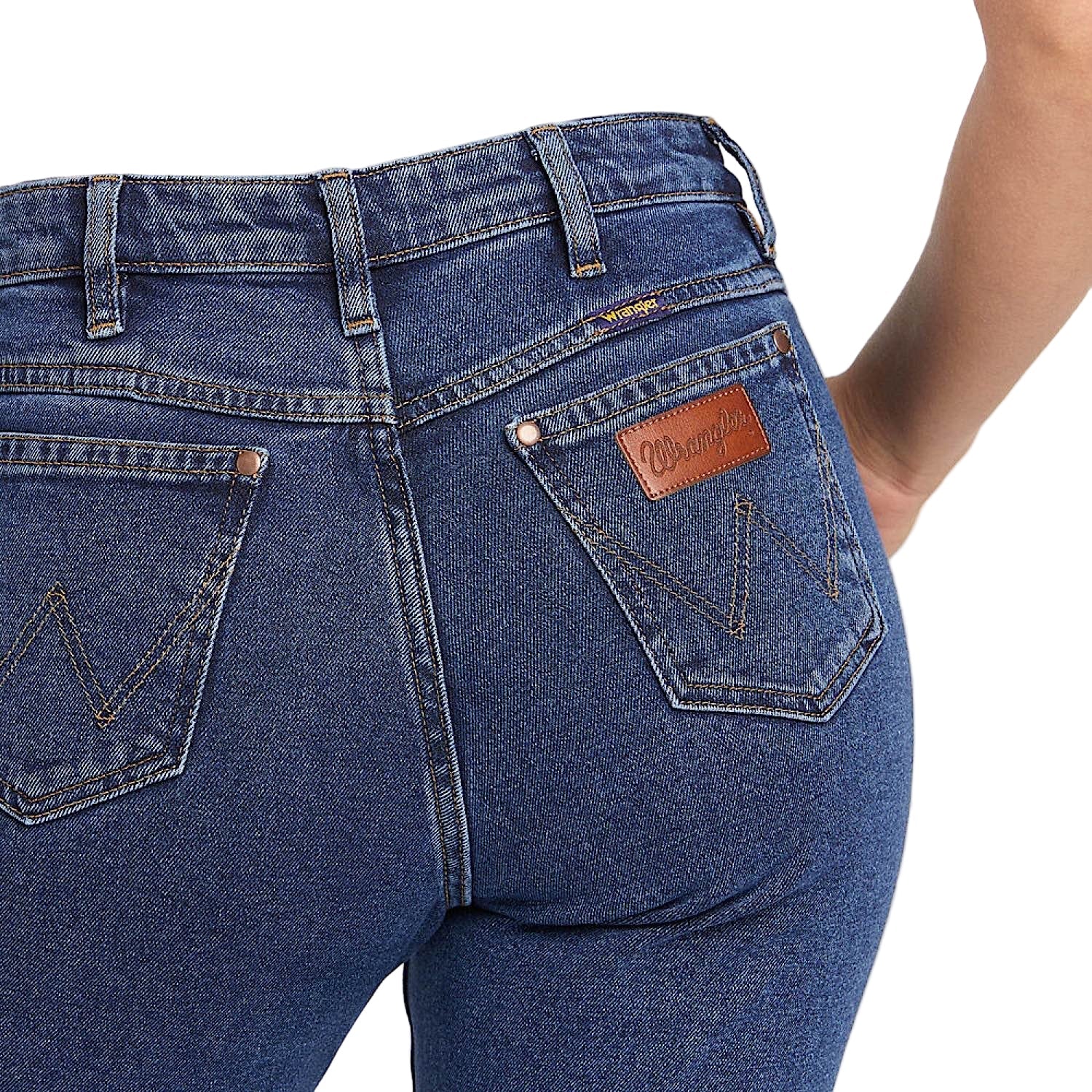 Wrangler Women’s Classic Mid Waist Bootcut Jean - Deep Stone Indigo - Image 3