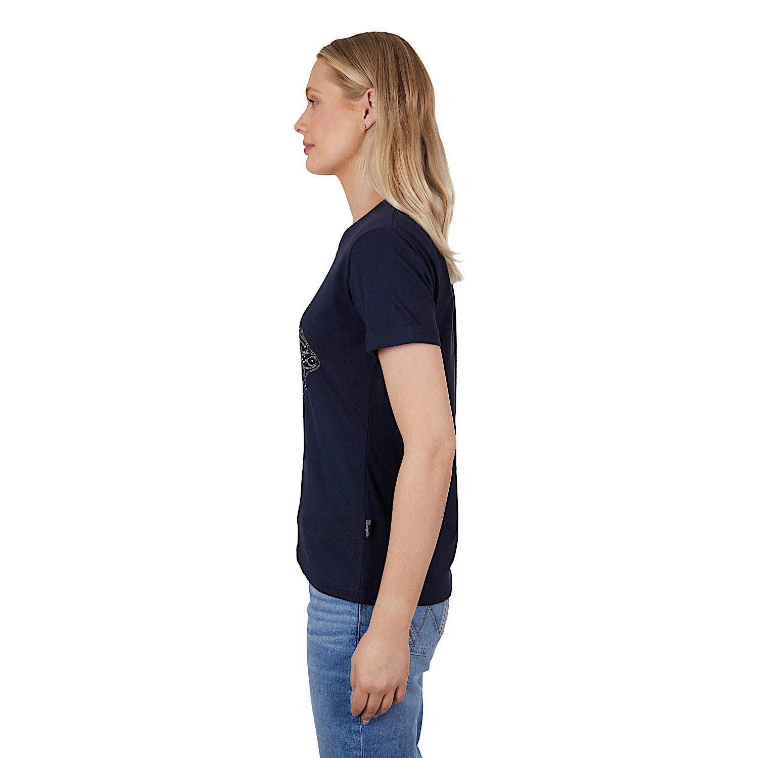 Wrangler Women's Darcy Tee Navy - Image 4