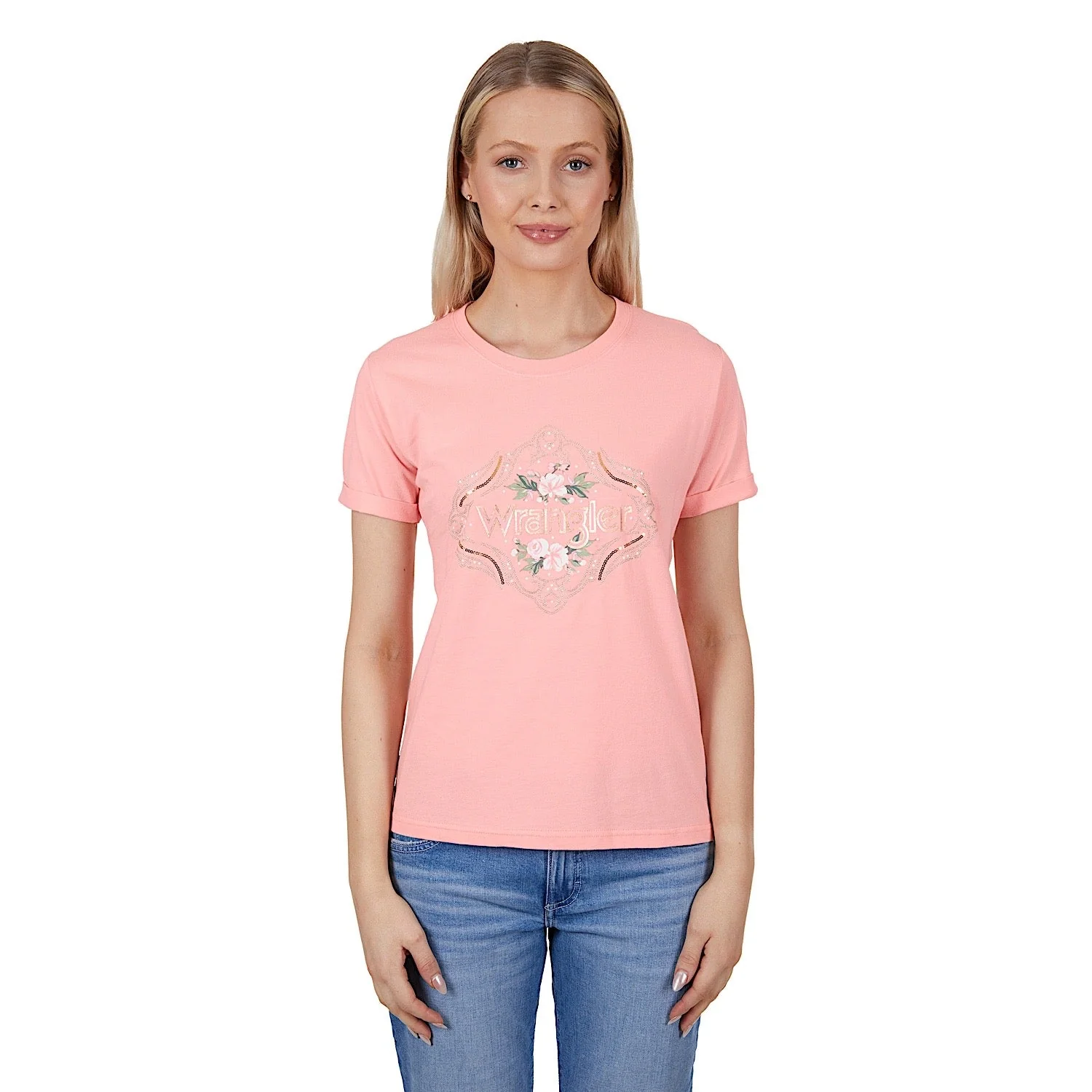 Wrangler Women's Darcy Tee Peach - Image 2