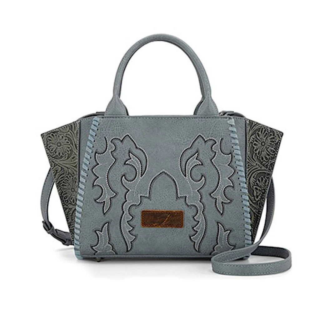 Wrangler Women's Embroidered Tote Bag - Blue