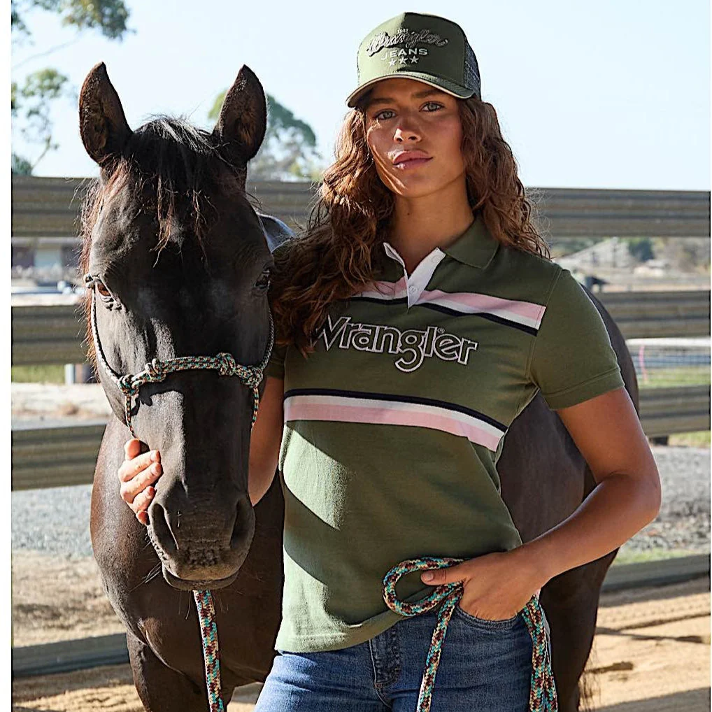 Wrangler Women's Hallie Polo - Olive - Image 2