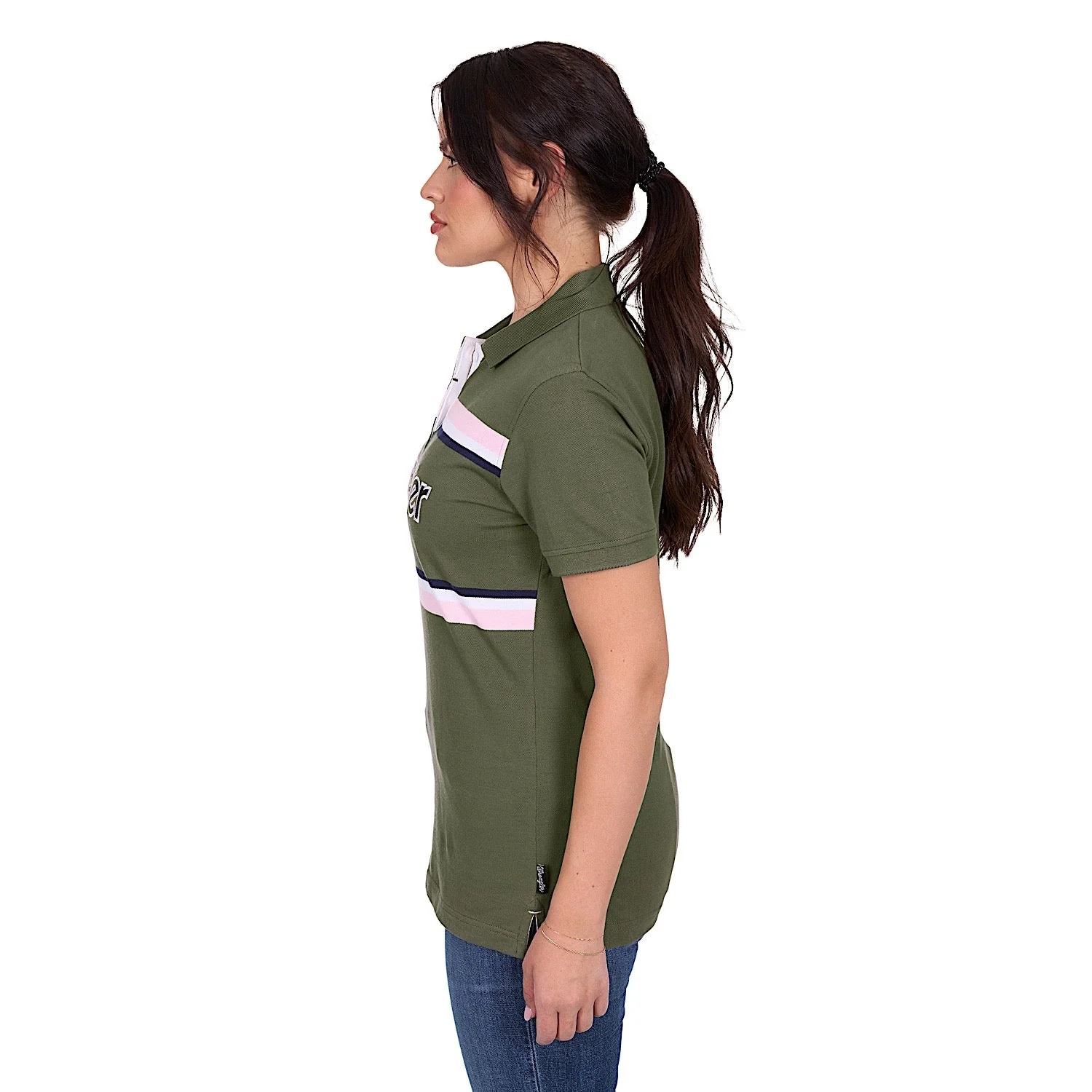 Wrangler Women's Hallie Polo - Olive - Image 3