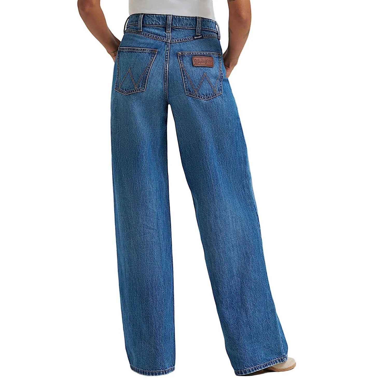 Wrangler Women's High Rise Retro Bailey Wide Leg Jean - Demi - Image 2