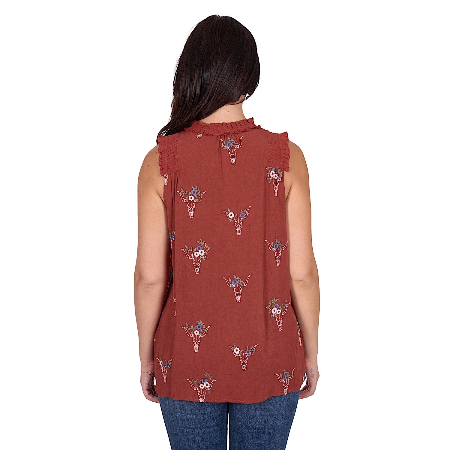 Wrangler Women's Krissy Blouse - Rust - Image 5