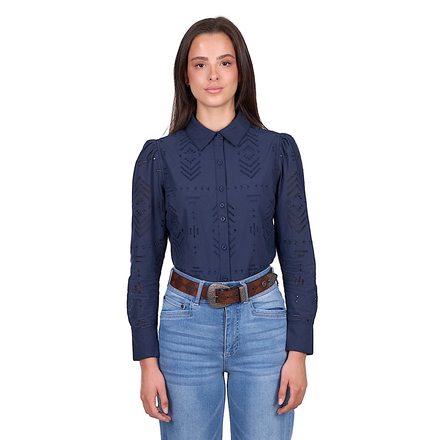 Wrangler Women's Lily Shirt - Navy