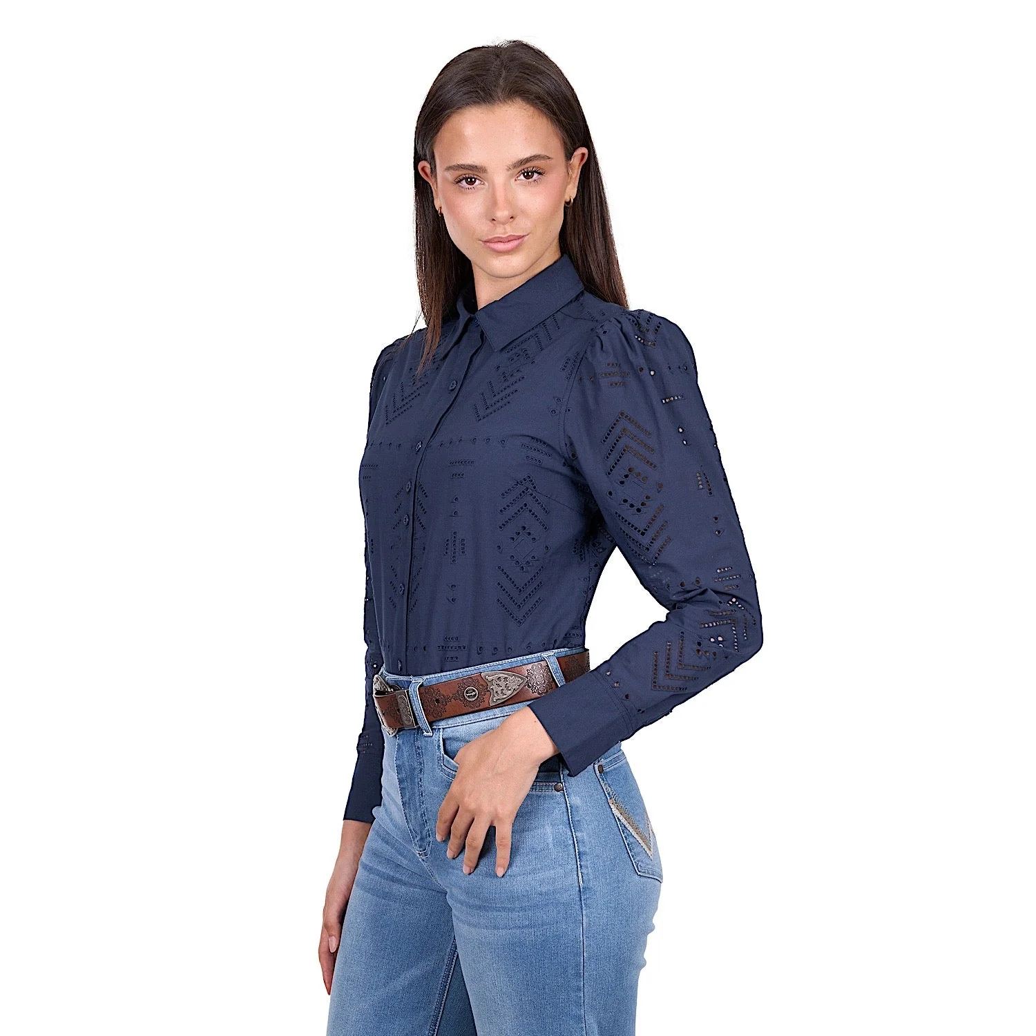 Wrangler Women's Lily Shirt - Navy - Image 2