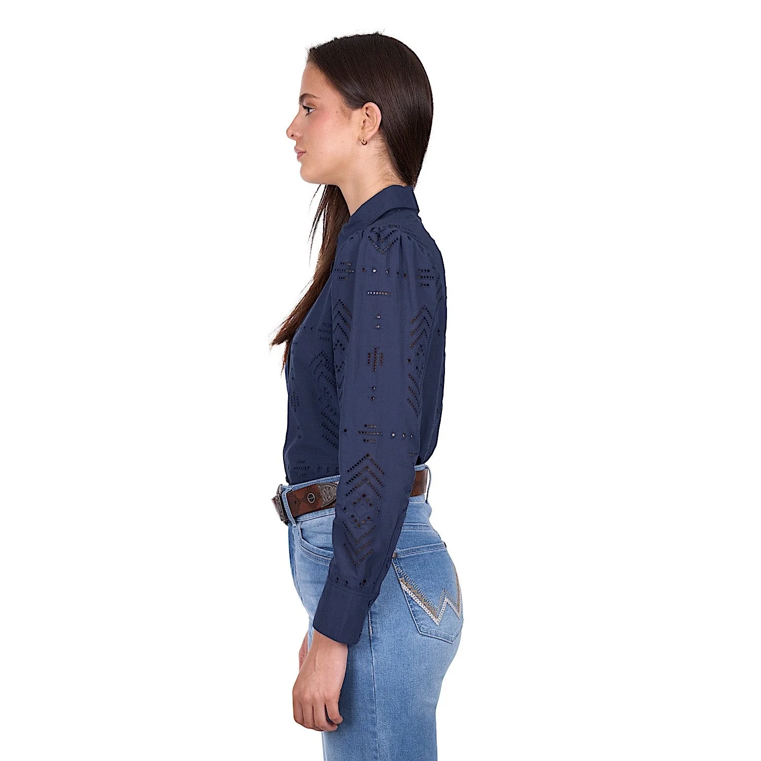 Wrangler Women's Lily Shirt - Navy - Image 3