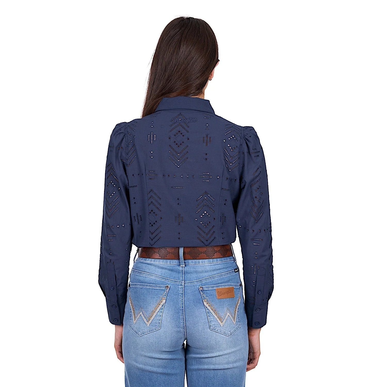 Wrangler Women's Lily Shirt - Navy - Image 4