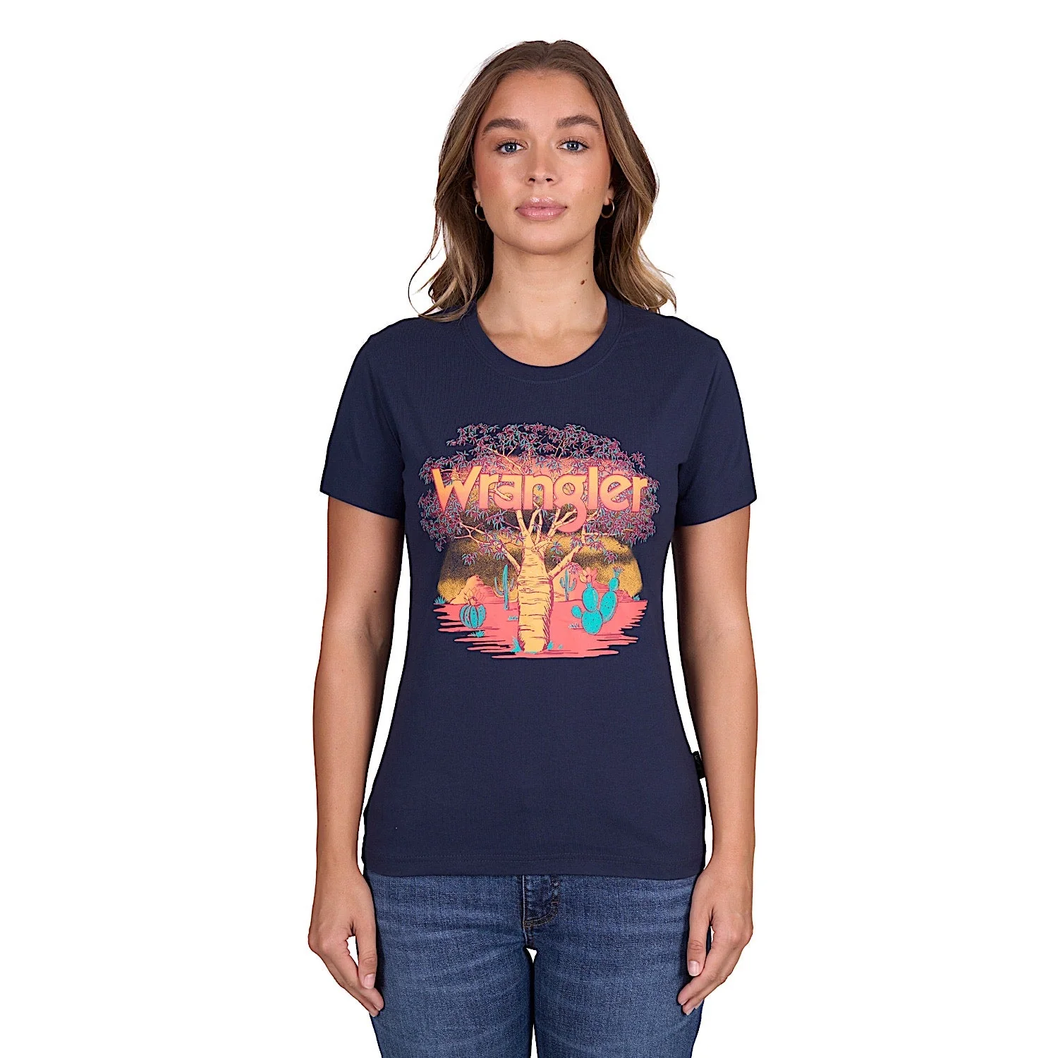 Wrangler Women's Lottie Tee - Navy - Image 4