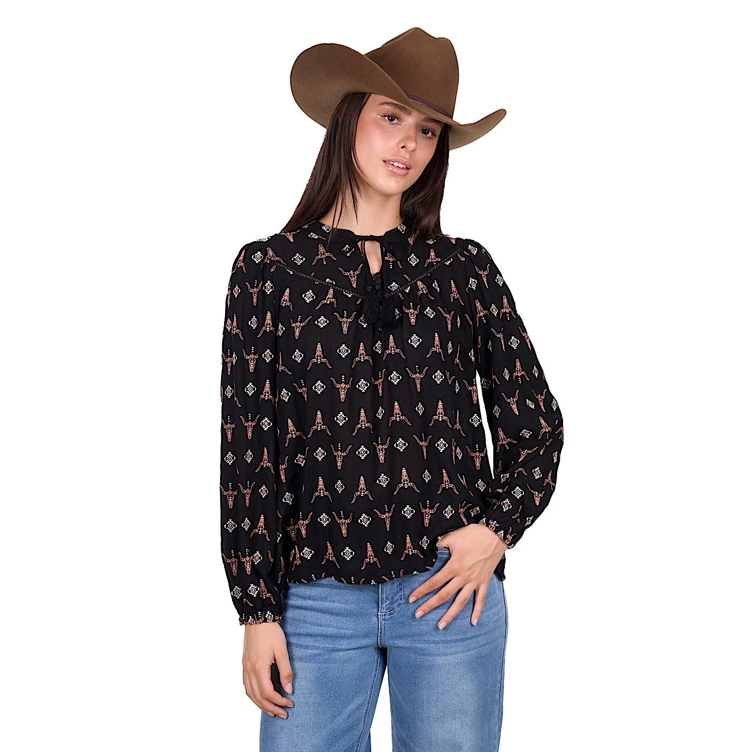 Wrangler Women's Lucille Blouse - Black