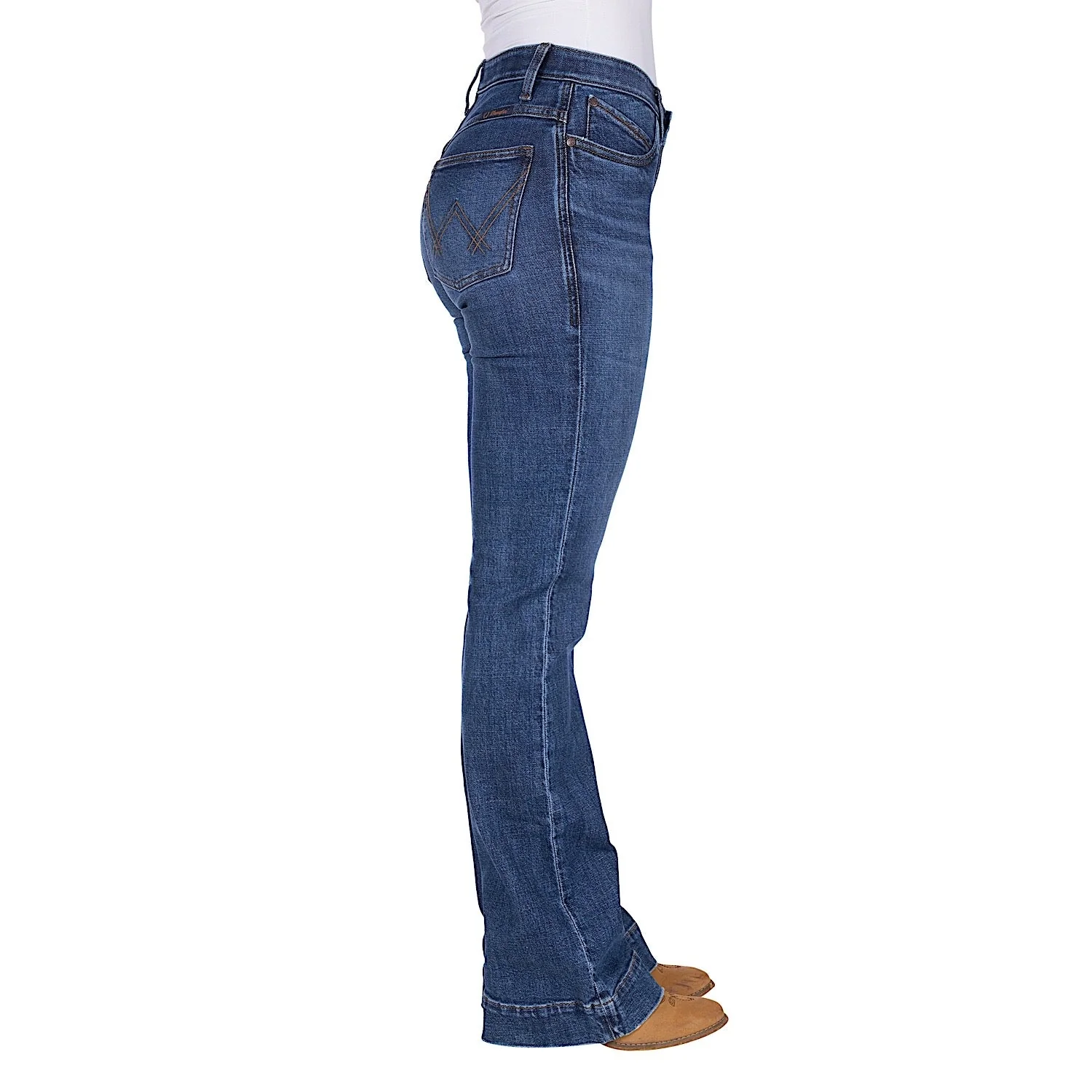 Wrangler Women's Luna Jean - Willow 34L - Wild Indigo - Image 3