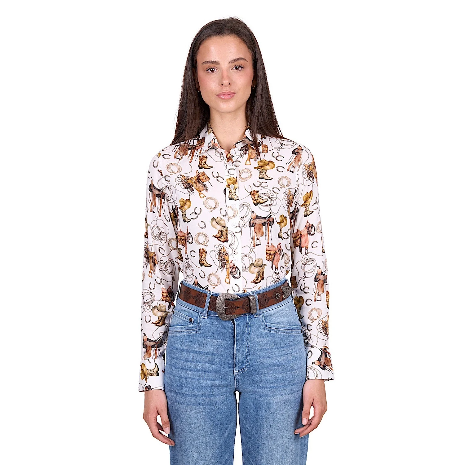 Wrangler Women's Marilyn Shirt - Ivory