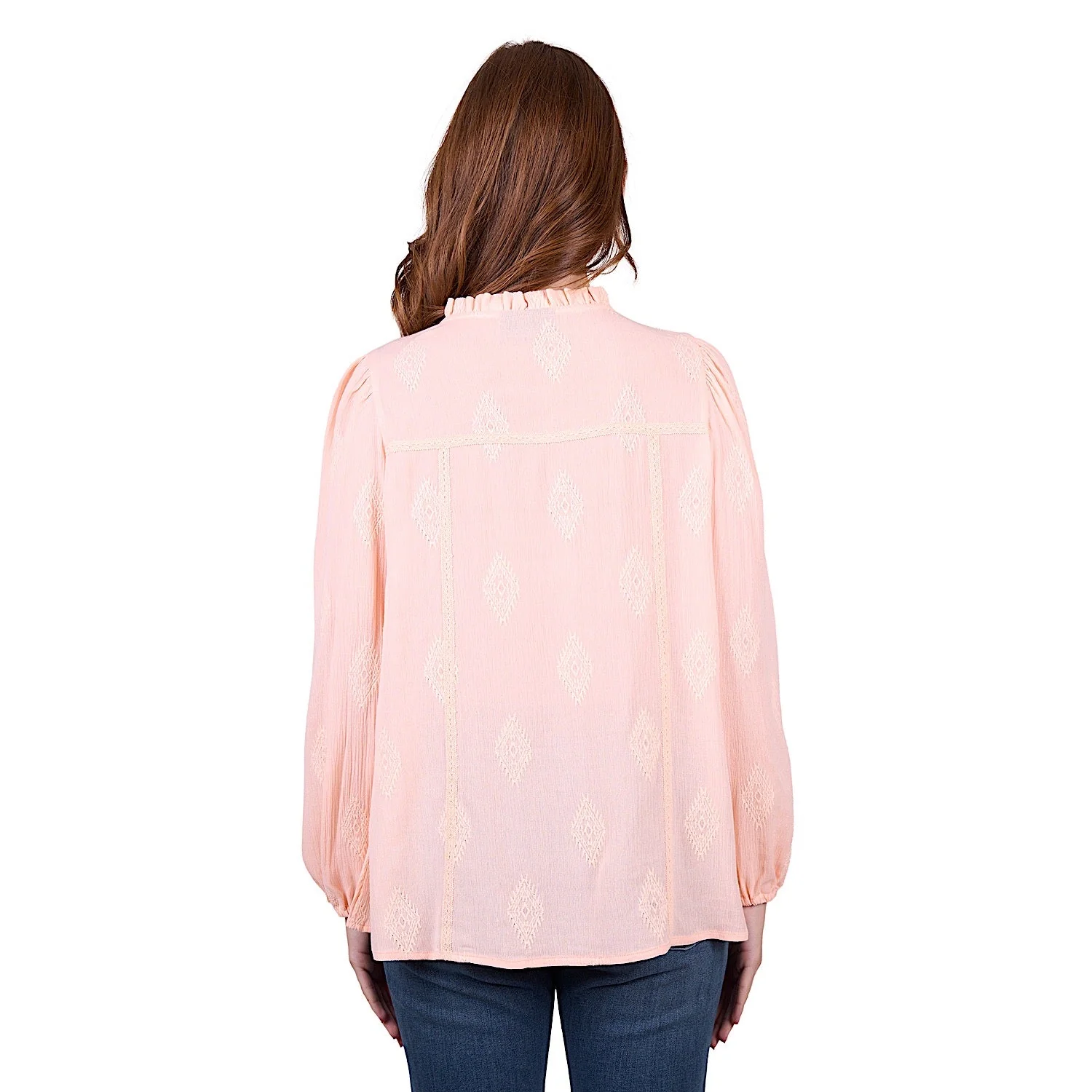 Wrangler Women's Neave Long Sleeve Blouse - Blush - Image 3