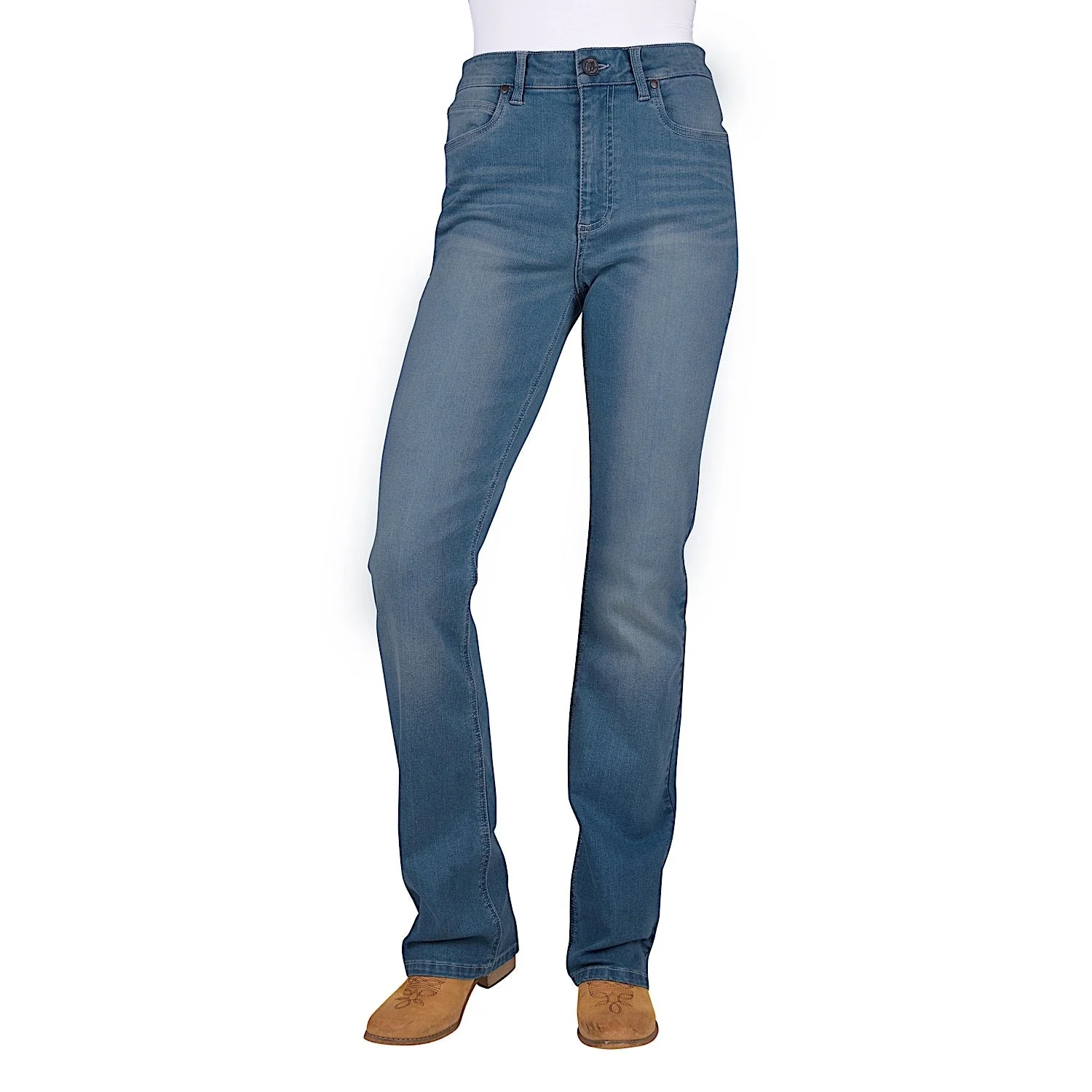 Wrangler Women's Paige High Rise Jean - 34" Leg - Faded Sky - Image 2