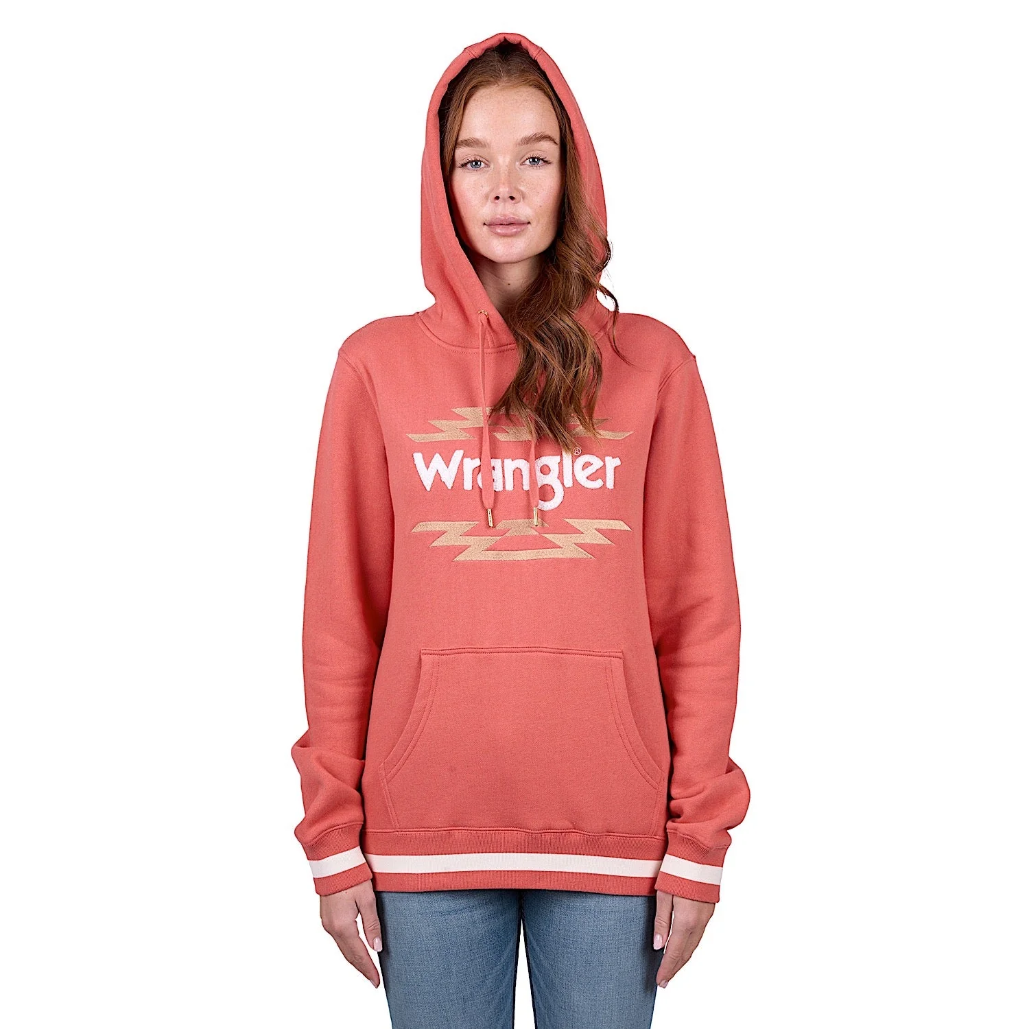 Wrangler Women's Sarah Pullover Hoodie - Coral - Image 2