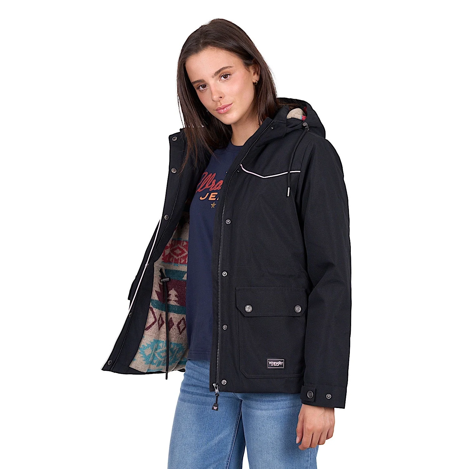 Wrangler Women's Vicky Waterproof Jacket - Black - Image 4